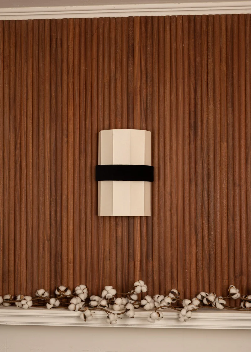 'Okla' Black Velvet Wall Light