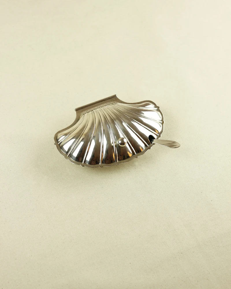 Silver Shell-shaped Butter Dish