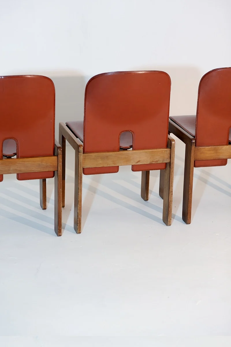 Set of 4 '121' Dining Chairs by Afra & Tobia Scarpa for Cassina, 1960