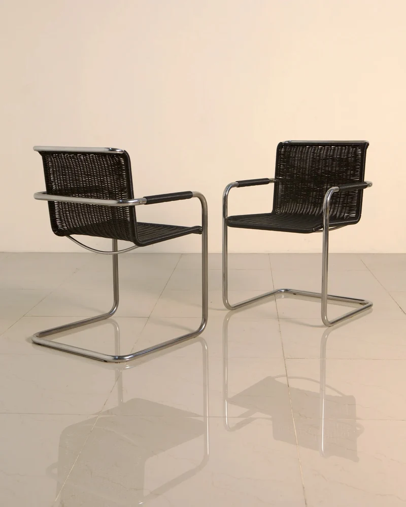 Set of 4 Chair "D41" by Jean Prouvé for Tecta 80's