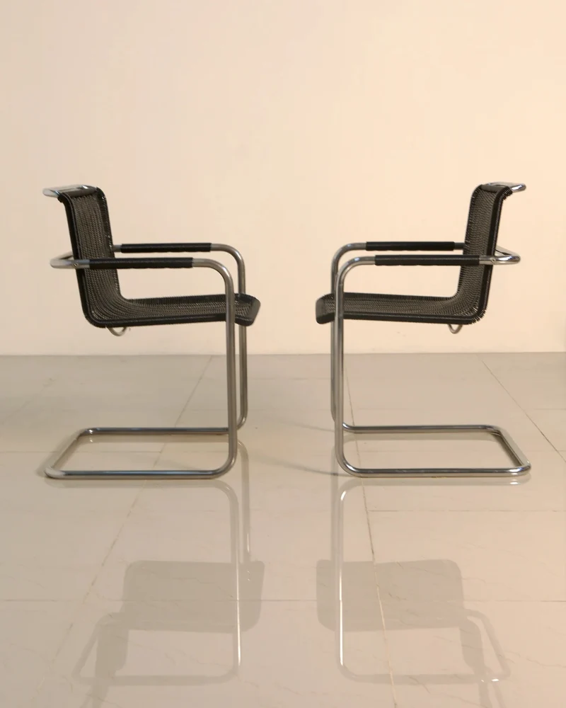 Set of 4 Chair "D41" by Jean Prouvé for Tecta 80's