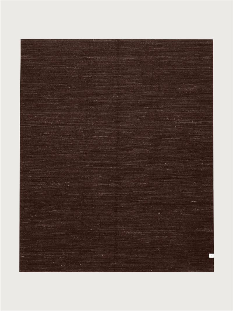 Flatweave Rug in Walnut 244 x 292 cm