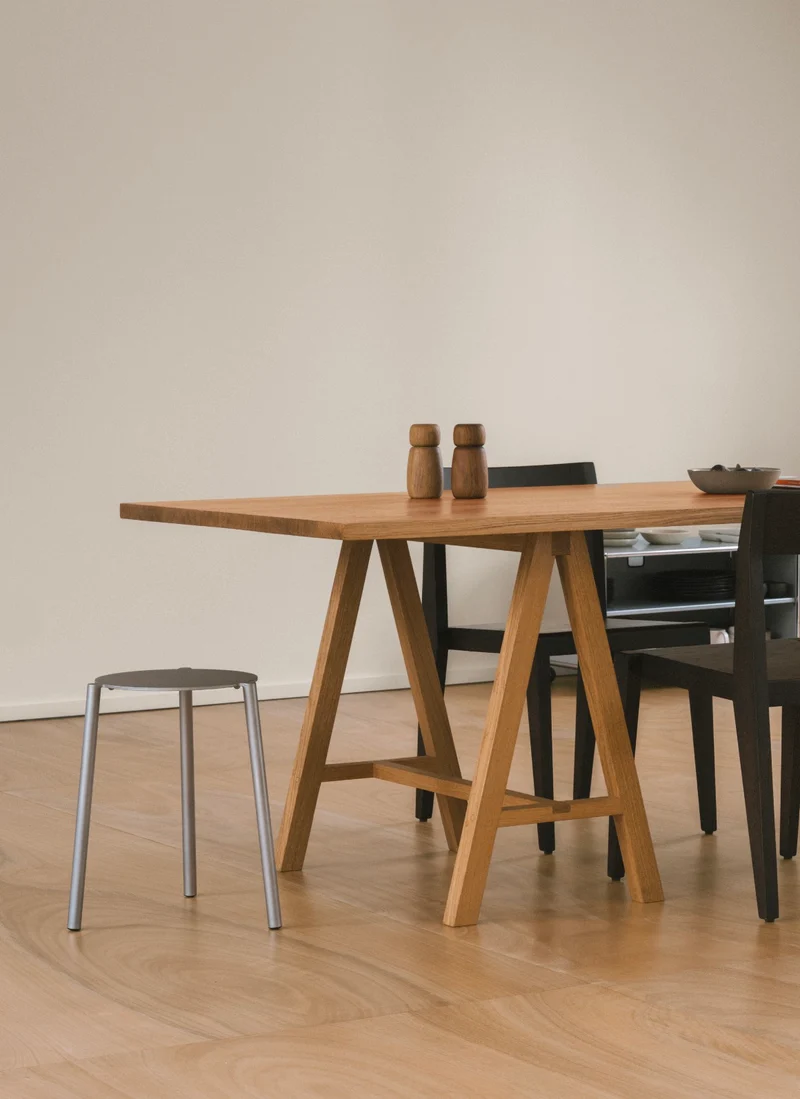 Stool - Isla x Paul Delrez - Stainless Steel