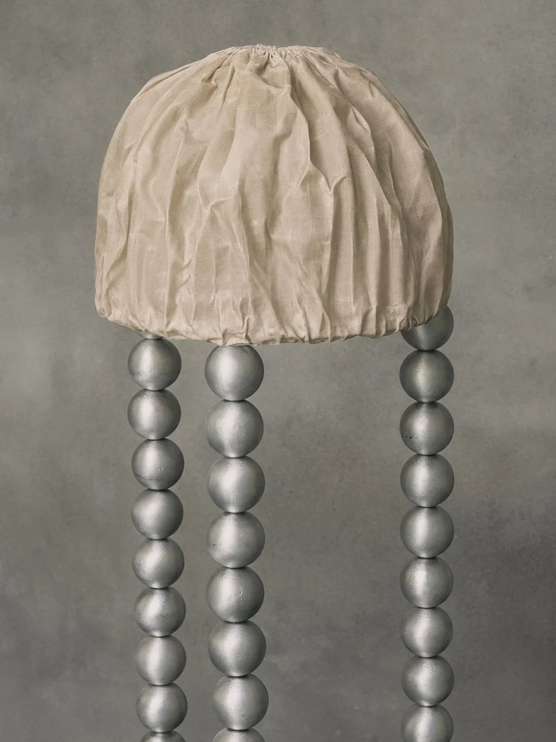ALTER Floor Light | Aluminium Beeswax Linen