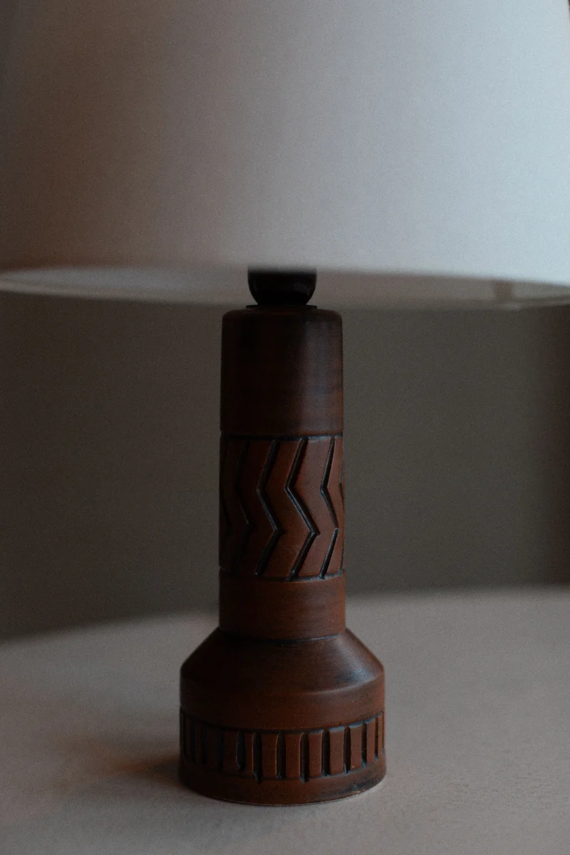 Vintage Stoneware Table Lamp