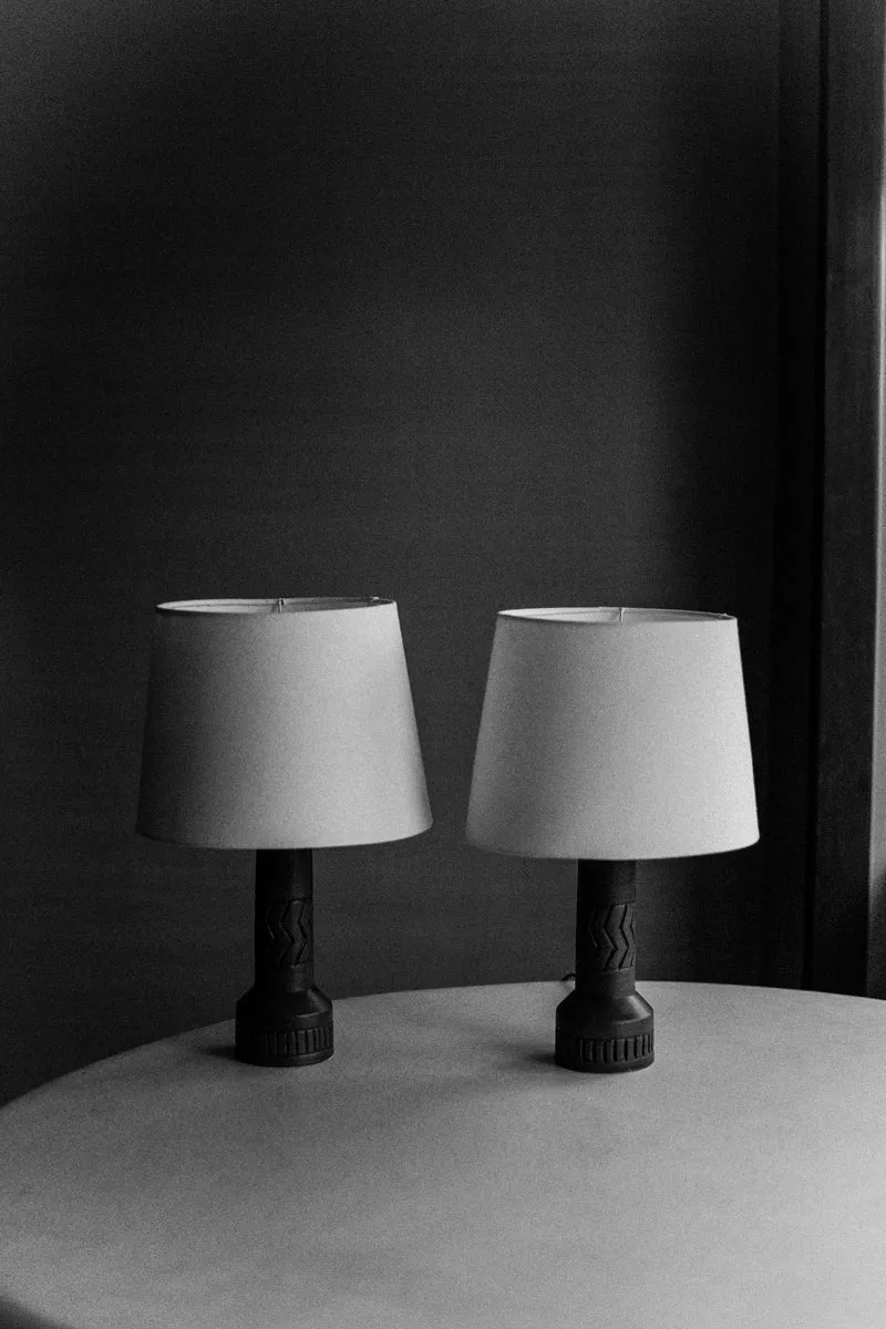 Vintage Stoneware Table Lamp