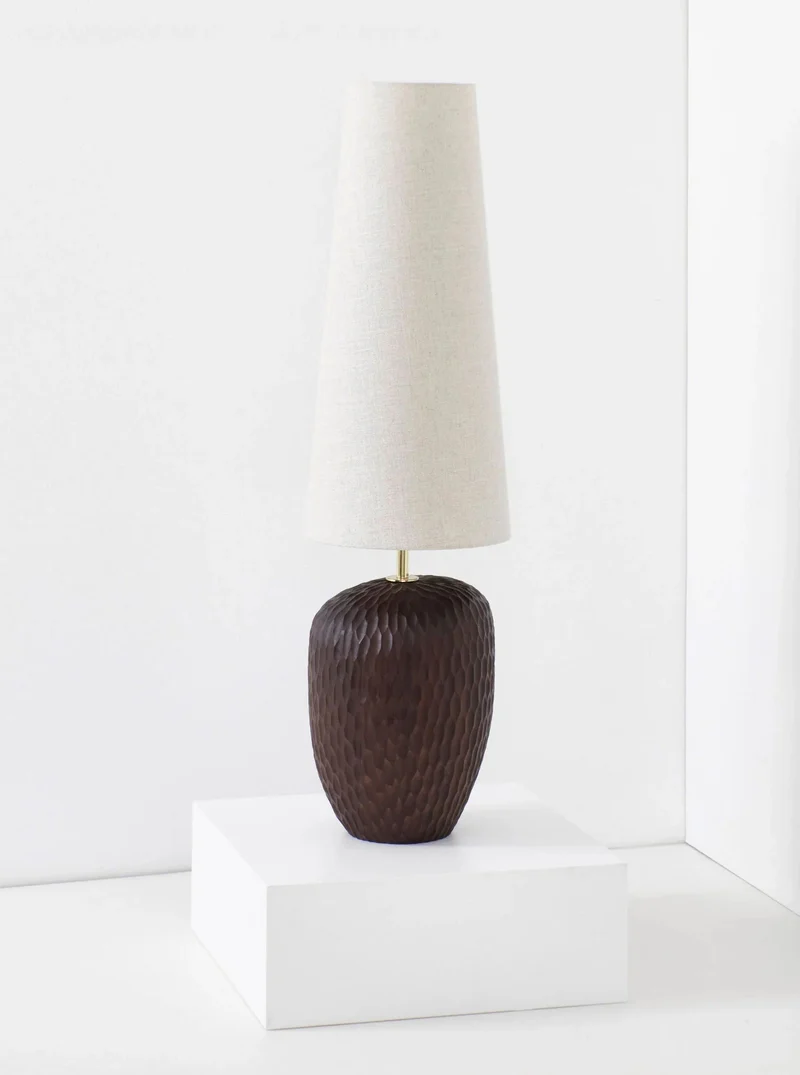 Large Foz Wood Floor Lamp