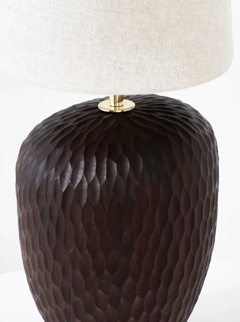 Large Foz Wood Floor Lamp