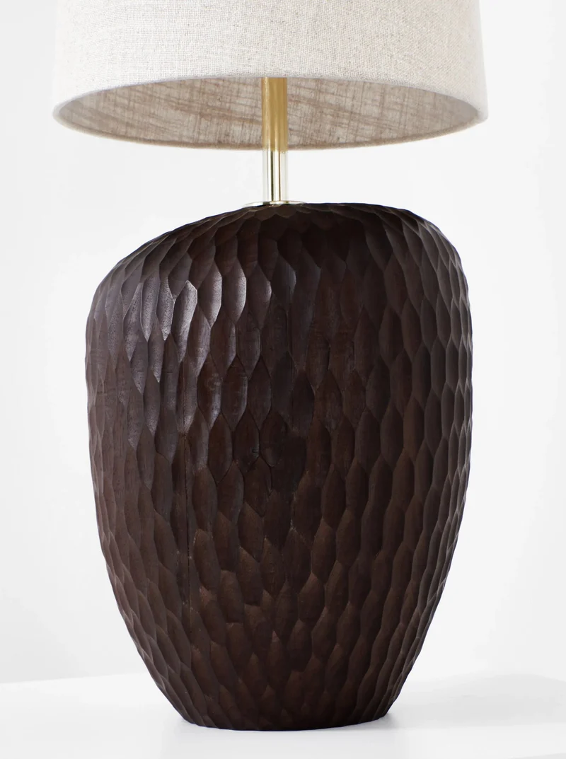 Large Foz Wood Floor Lamp