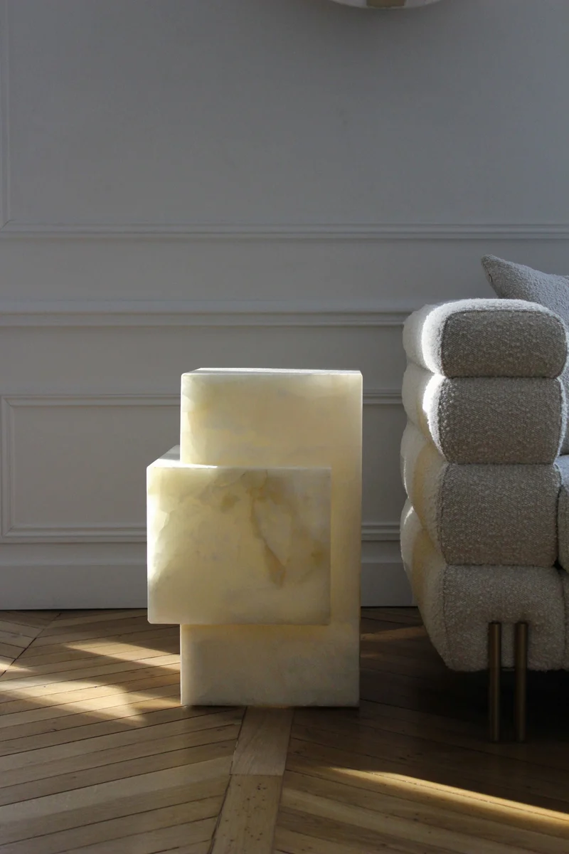 Ella White Onyx - Marble Coffee Table