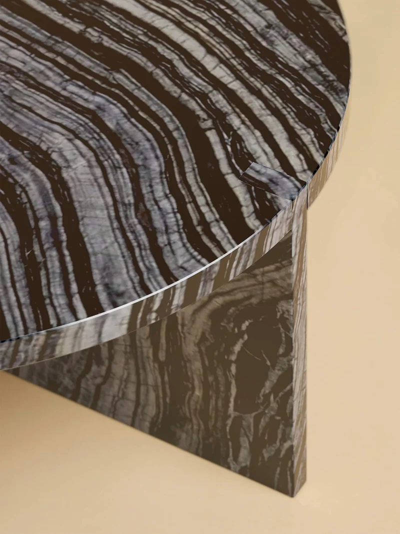 Round Marble Coffee Table - HASHI Series