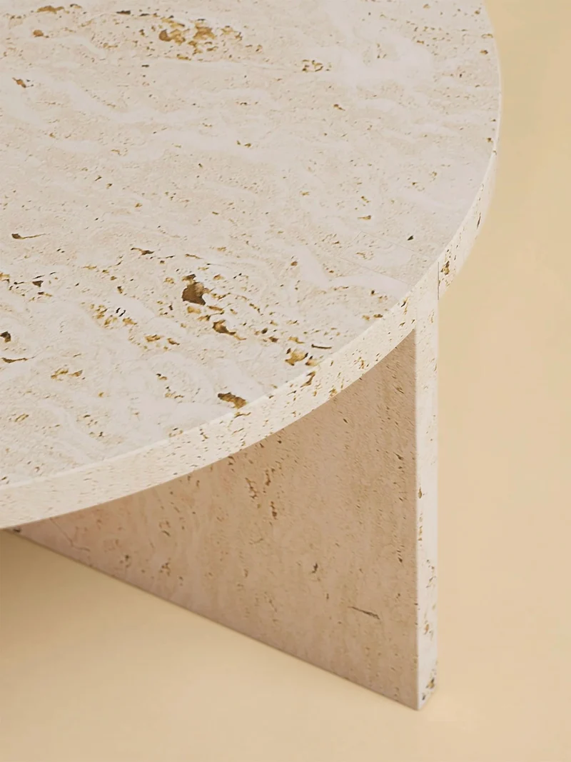 Round Marble Coffee Table - HASHI Series
