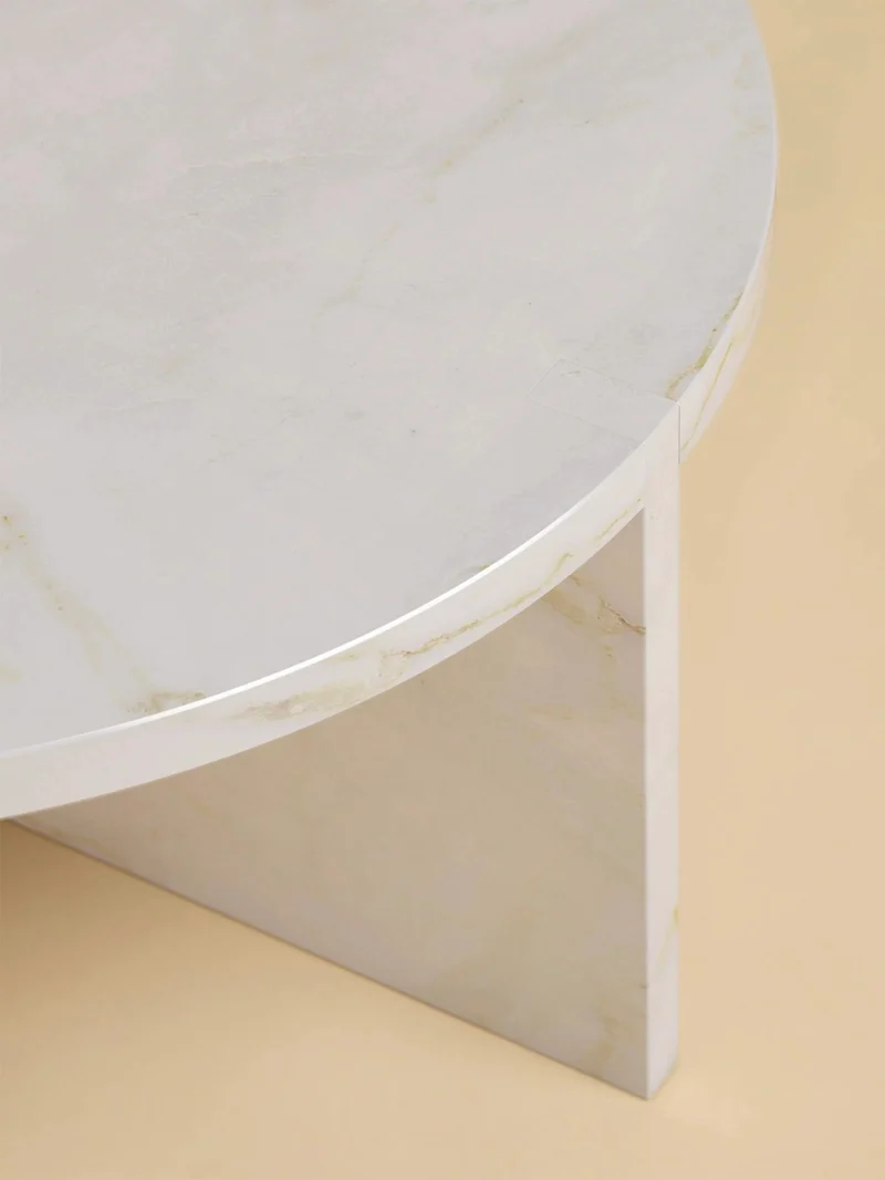Round Marble Coffee Table - HASHI Series