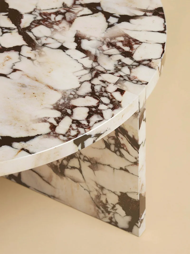 Round Marble Coffee Table - HASHI Series