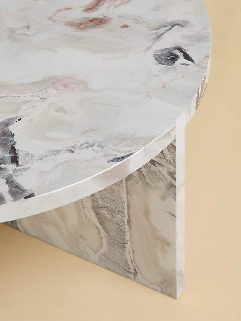 Round Marble Coffee Table - HASHI Series