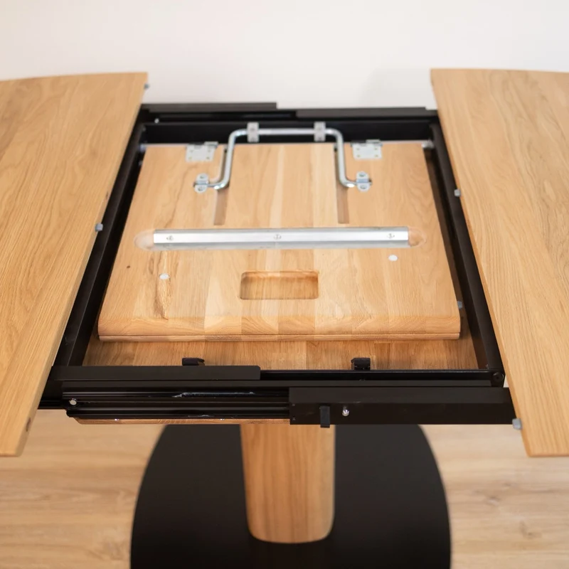 Table à manger extensible en chêne massif LUNA | VESKOR