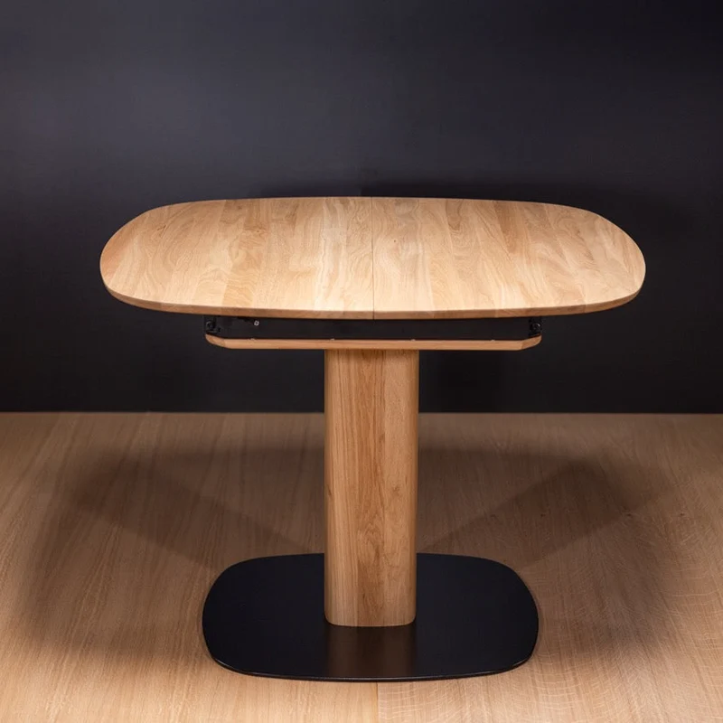 Table à manger extensible en chêne massif LUNA | VESKOR
