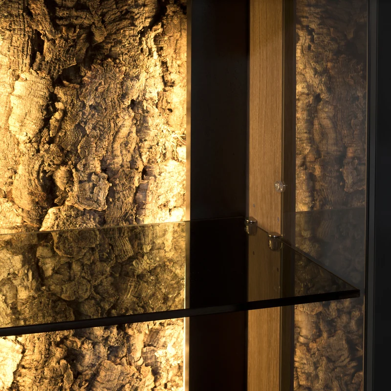 Vitrine en chêne NAPOLI 22 | LoftStory