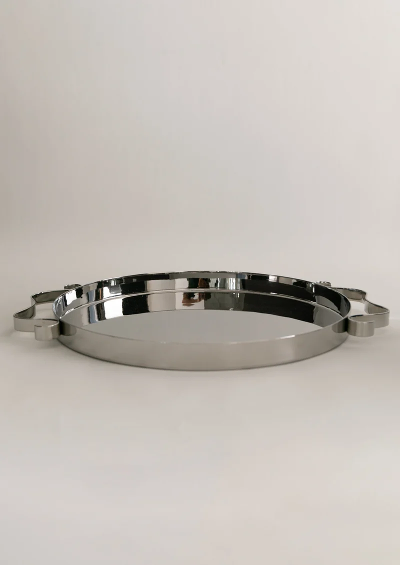 Squiggle Tray – Mirror-Polished Stainless Steel
