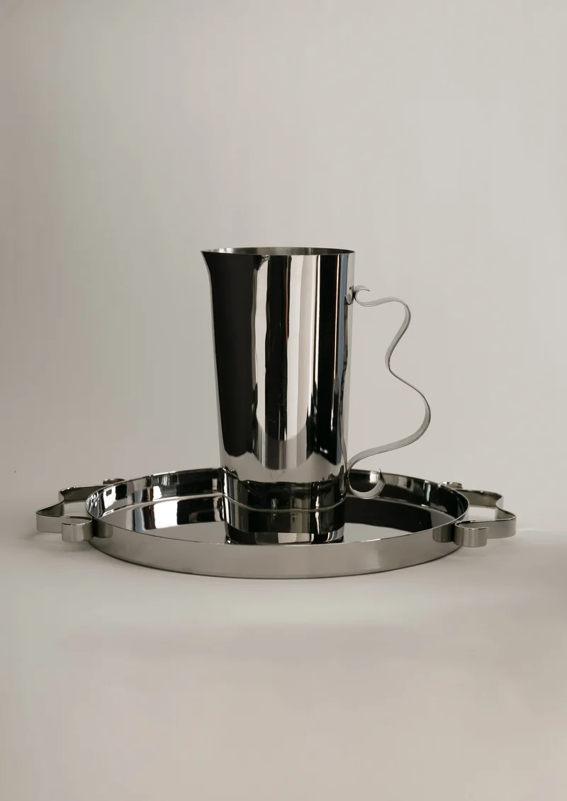 Squiggle Tray – Mirror-Polished Stainless Steel