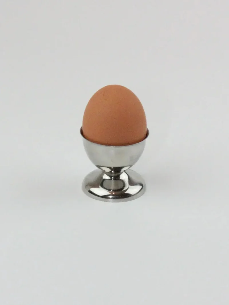Six Inox Egg Cups