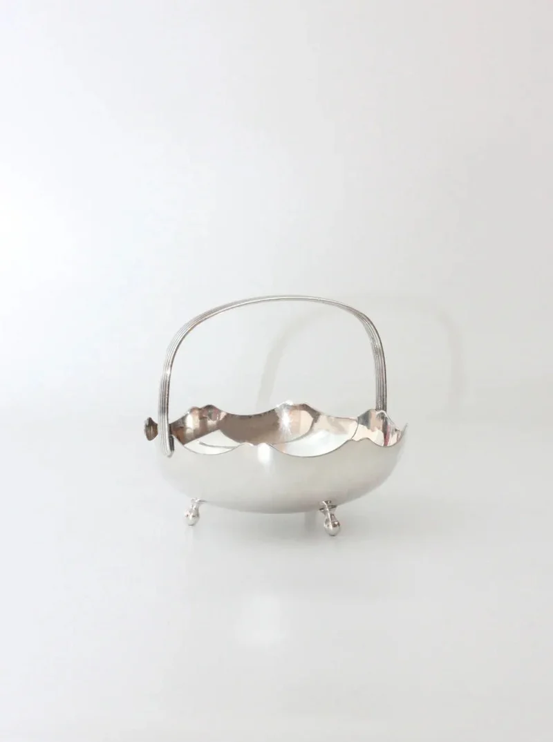Silver Vintage Basket