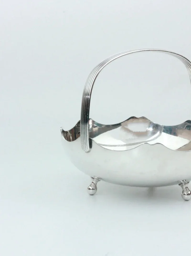 Silver Vintage Basket