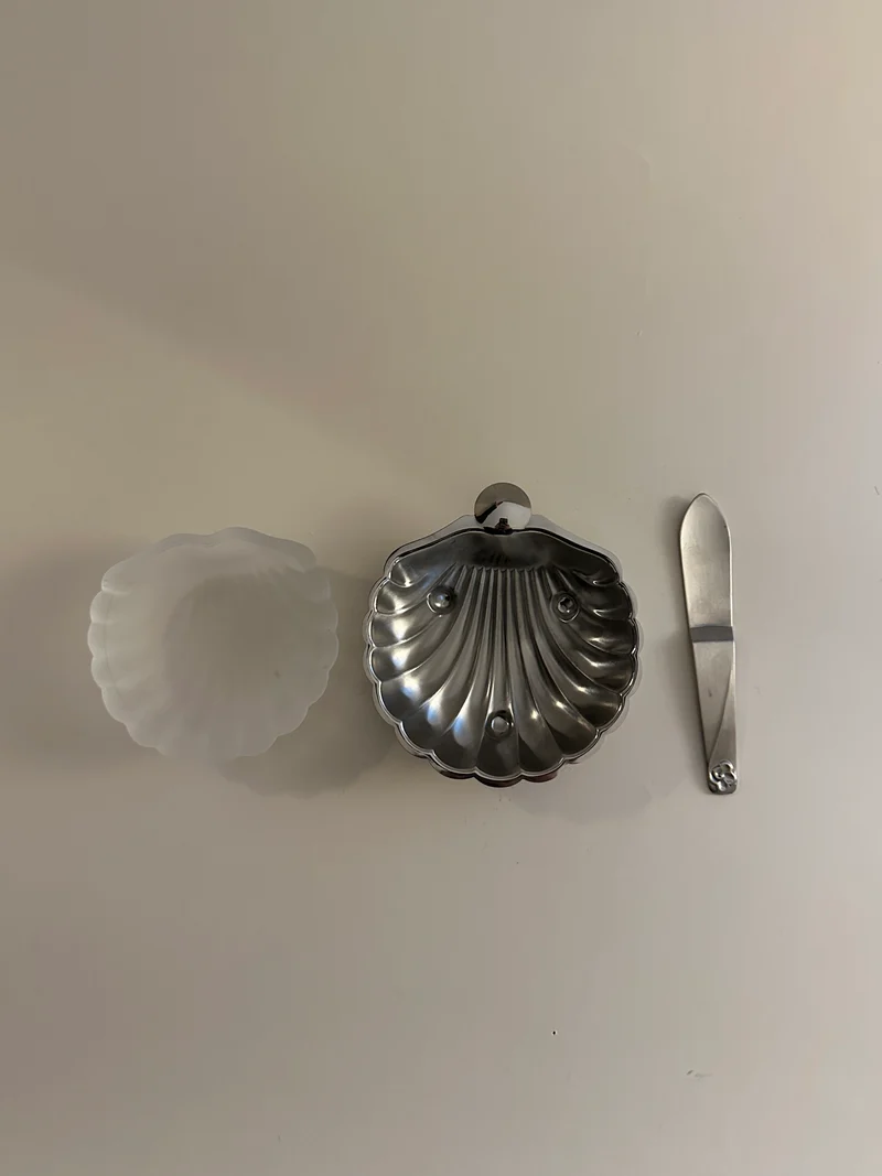 Shell Shaped Simple Butter Dish