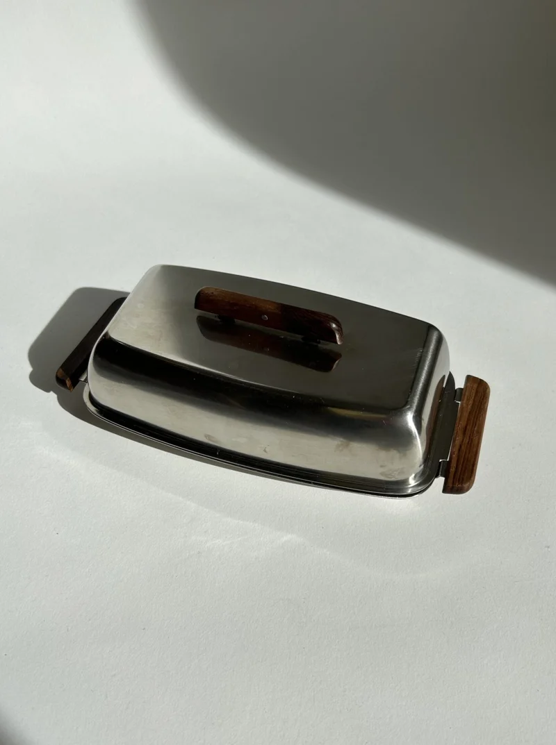 Mid Century Butter Dish by Stelton