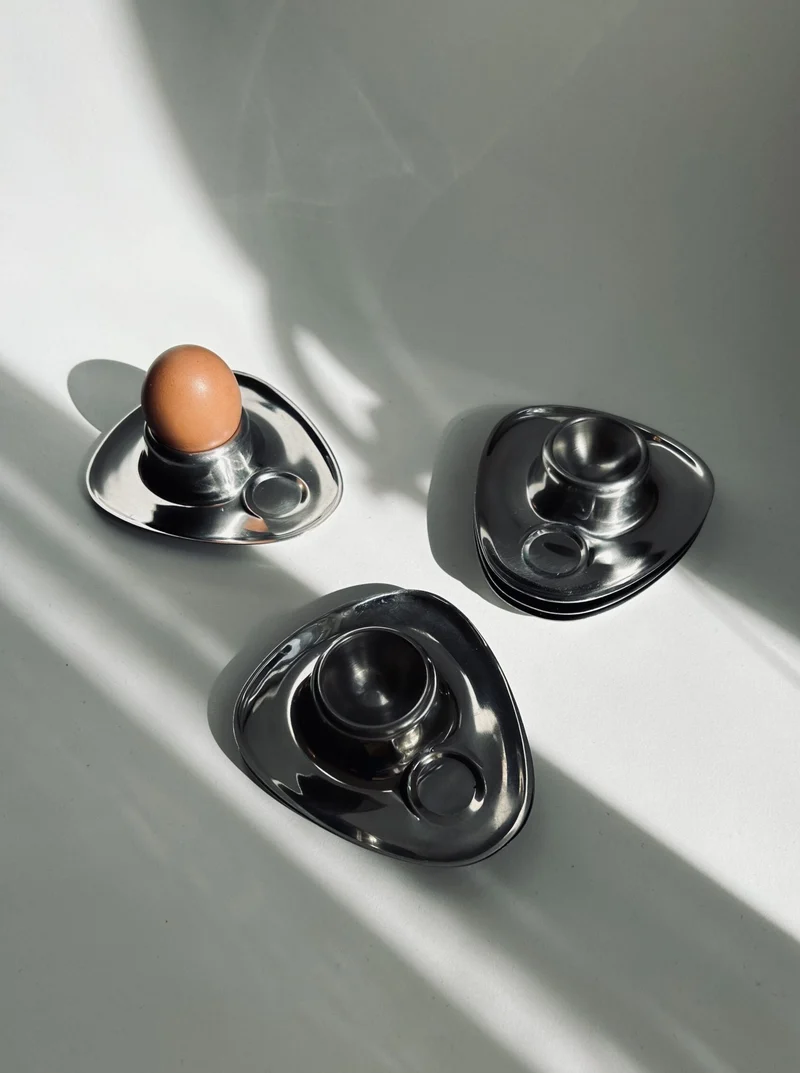 Bauhaus Stainless Steel Egg Cups Set of 6