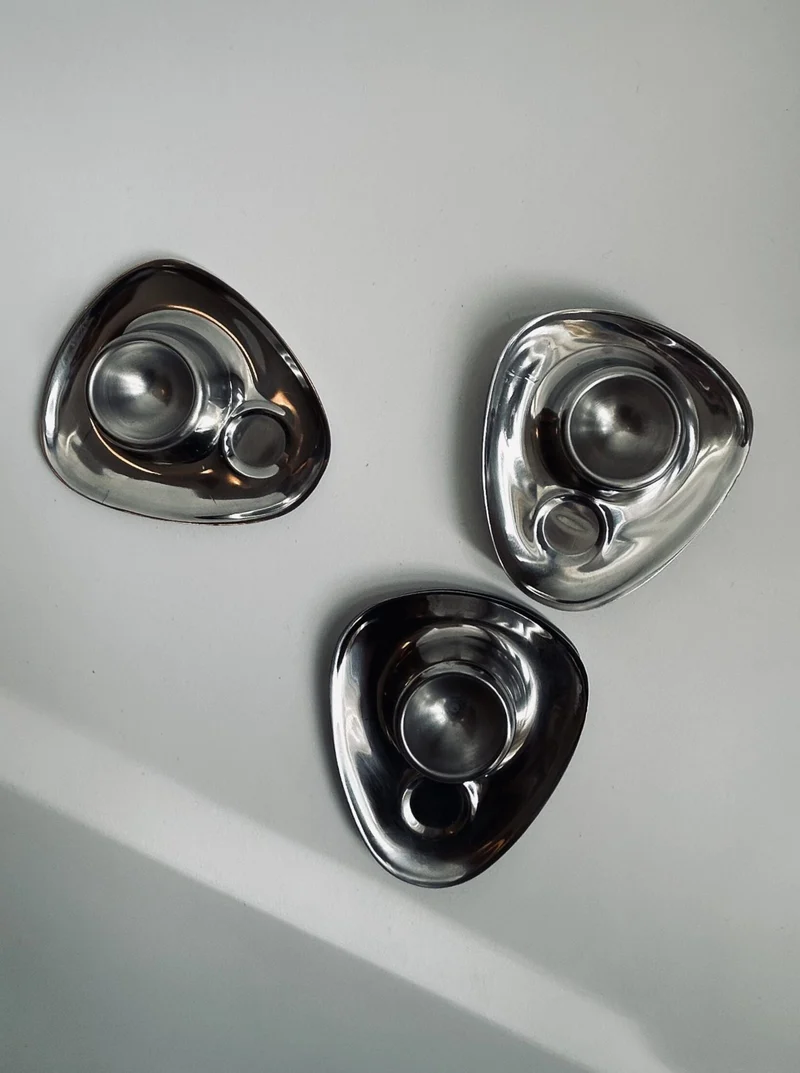 Bauhaus Stainless Steel Egg Cups Set of 6