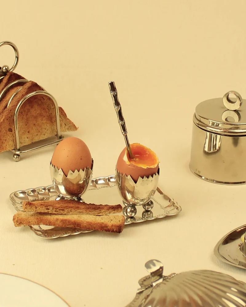 Alpaca Silver Egg Cups