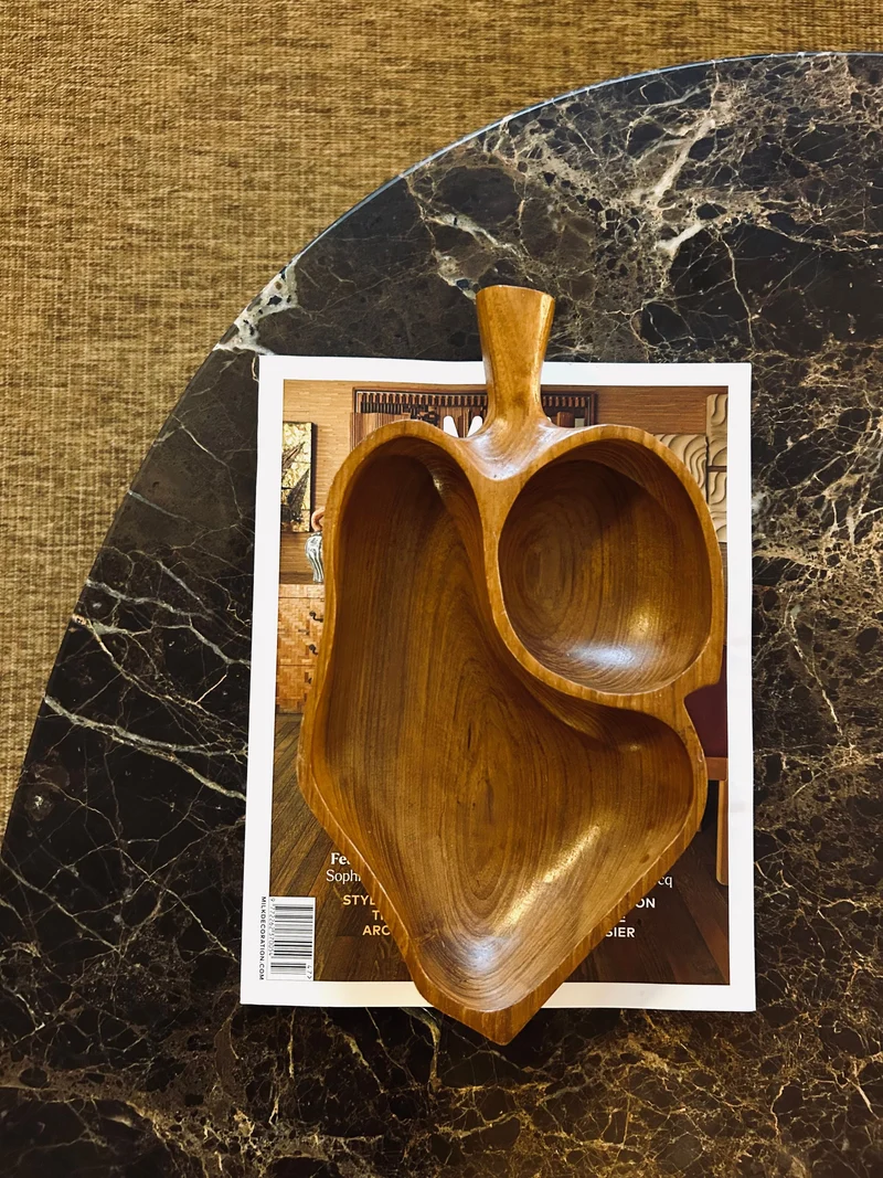 Danish Teak Leaf Bowl