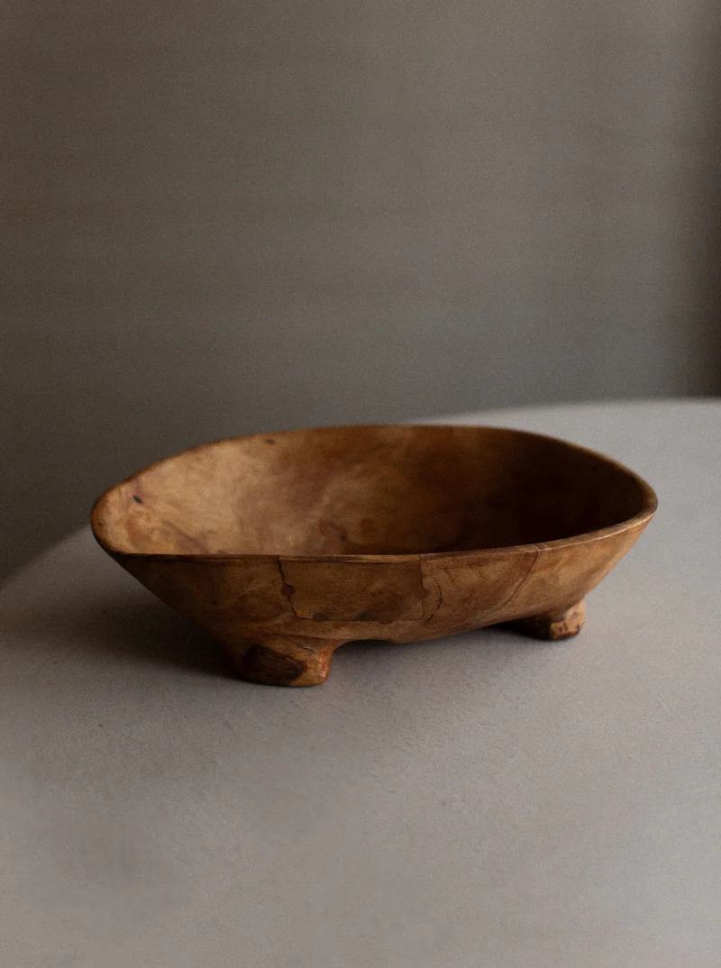 Vintage Wooden Bowl
