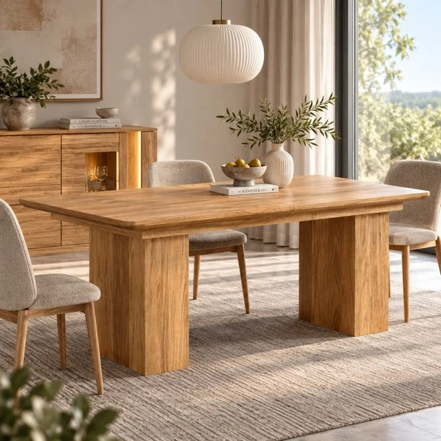 Table de salle à manger en chêne LONDRES 40 | LoftStory