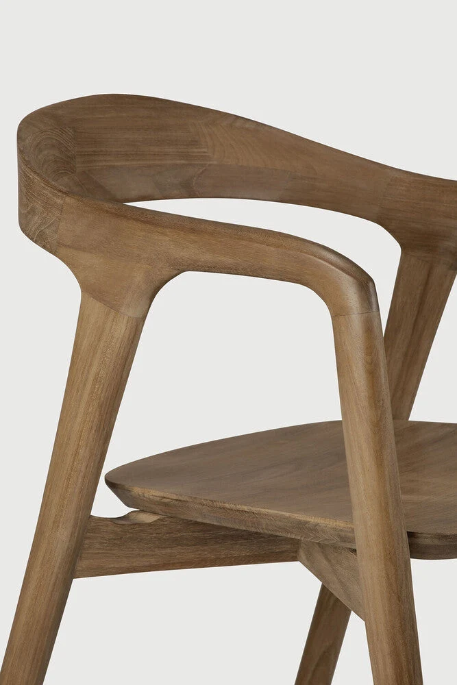Ethnicraft - Bok Dining Chair Teak/Teak Brown(avec accoudoir)