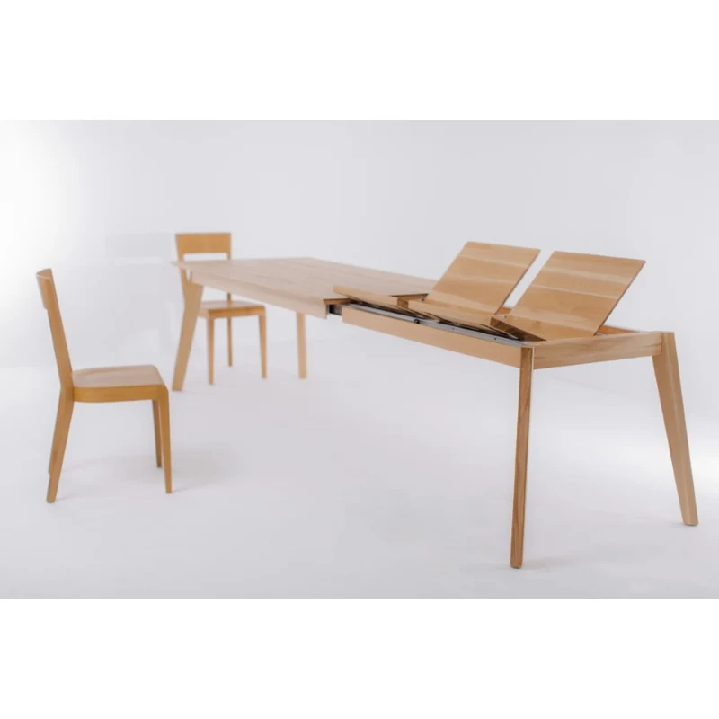 Table de salle à manger à rallonges en chêne massif PREMIER | VESKOR