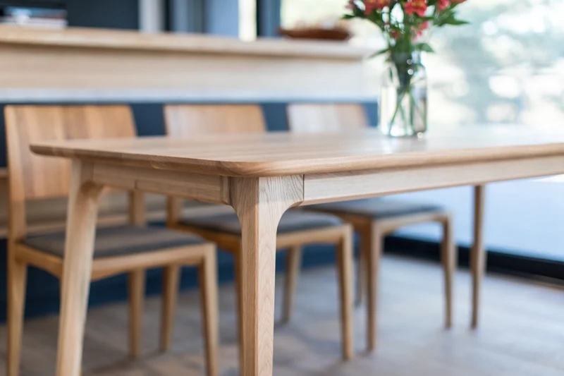 Table à manger extensible en chêne massif TOKIO | VESKOR