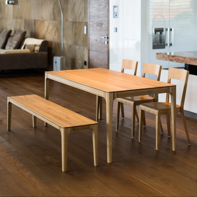Table de salle à manger fixe en chêne massif CREATIV | VESKOR