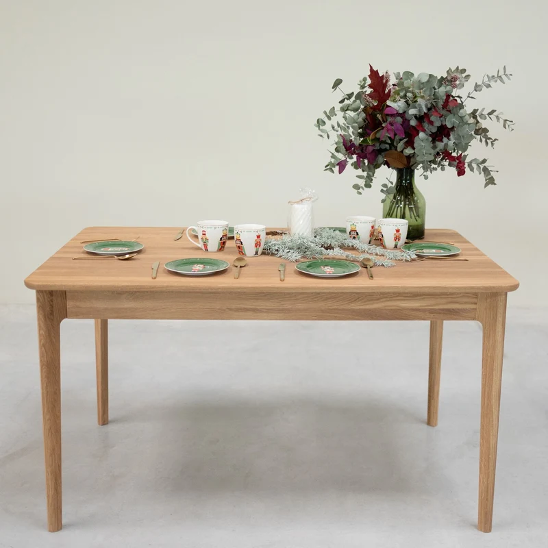 Table à manger extensible en chêne massif ASTRID | NordicStory