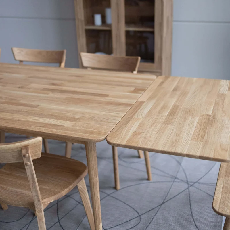 Table à manger extensible en chêne massif MALMO 2 | NordicStory