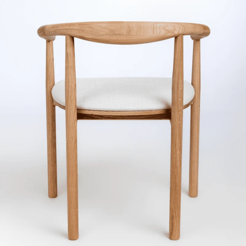 Lot de 2 ou 4 chaises en chêne massif rembourrées Lea | NordicStory