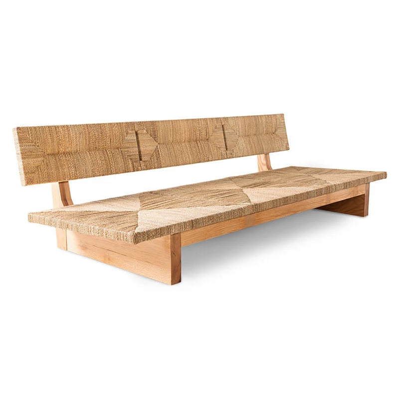 BANQUETTE TECK BAS