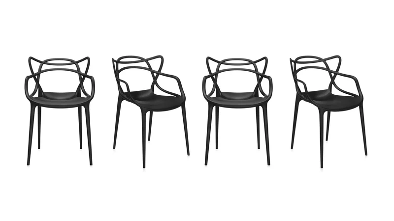 Set 4 Masters Chaise by Kartell