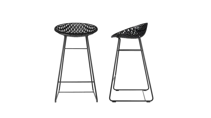 Set 2 Smatrik tabouret by Kartell