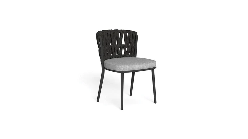 Set 2 Swipe chaise de salle à manger pour l'extérieur