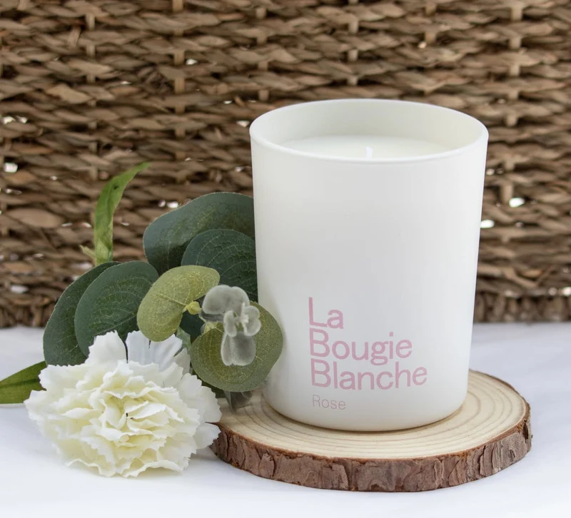 Bougie Parfumée La Bougie Blanche - Senteur Rose