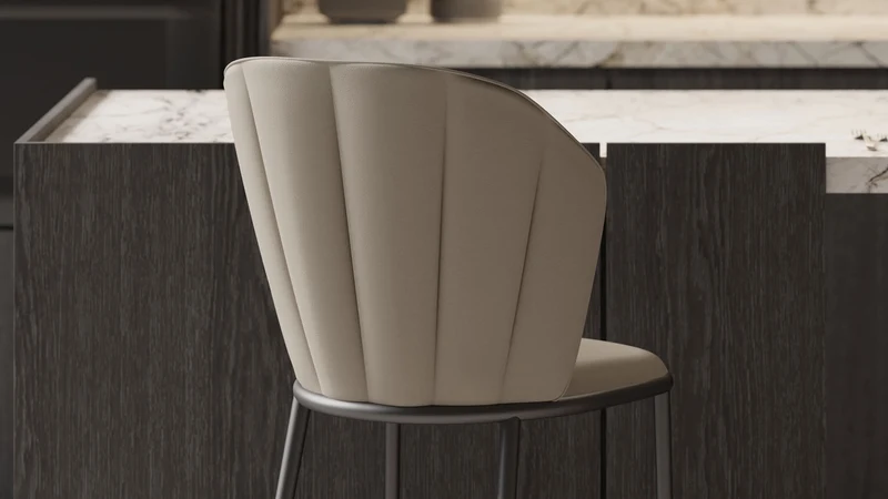 Lisa-C tabouret en métal