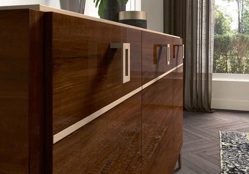 Buffet 3 portes noyer – Eva