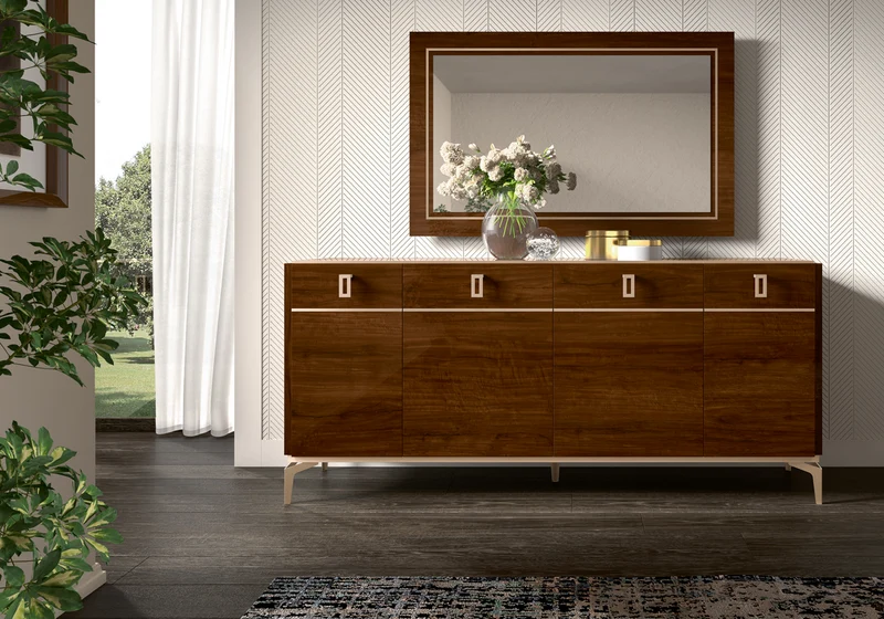 Buffet 3 portes noyer – Eva